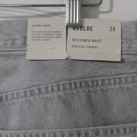 NWT AGOLDE | 90's Pinch Waist Straight Jean In Rain - Picture 12 of 15